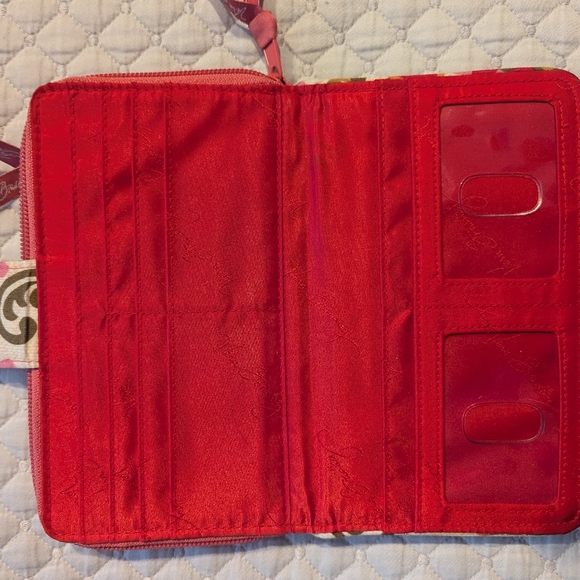 VERA BRADLEY Turn Lock Wallet In Folkloric - Picture 6 of 7